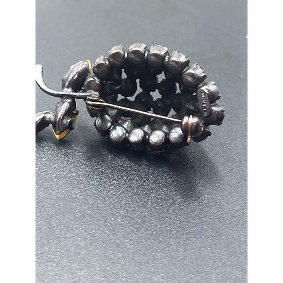 Vintage Signed Strawberry
Vibrant Red Green Rhinestones
Austria Pin Brooch - Picture 10 of 15